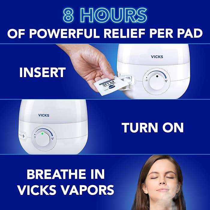 Vicks VapoPads Plus with Intense Cold Blasting Menthol - Vapor Pads Refill for Vicks Humidifiers and Steam Inhalers, Scent Pads for Congestion Relief, 20-Pack, Box Color May Vary - Image 5