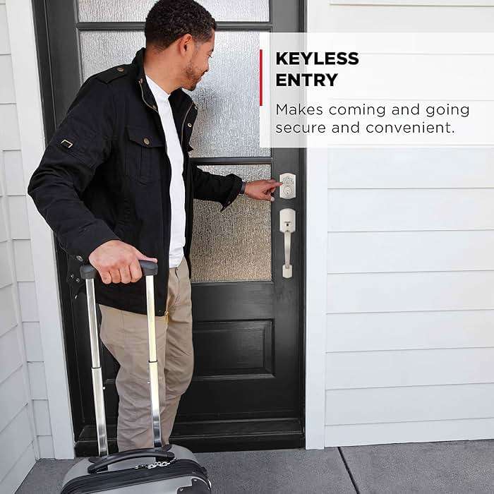 Kwikset Powerbolt 240 5-Button Keypad Satin Nickel Traditional Electronic Deadbolt Door Lock, Featuring Convenient Keyless Entry, Customizable User Codes and Auto-Locking - Image 4