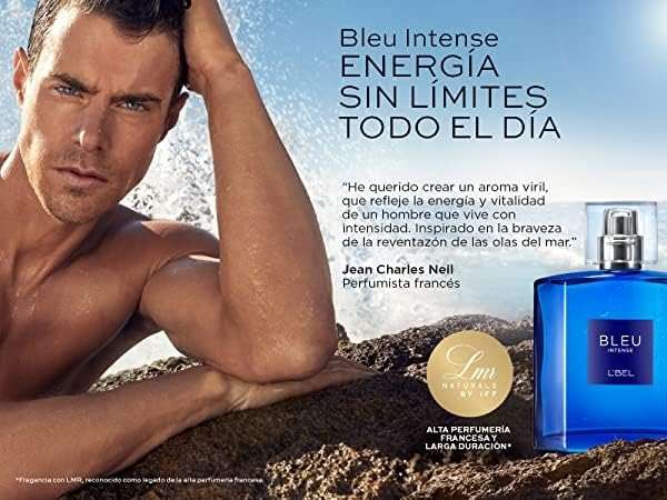 L'BEL - Bleu Intense Perfume para Hombre Larga Duración 100 ml/3.4 Oz - Image 5