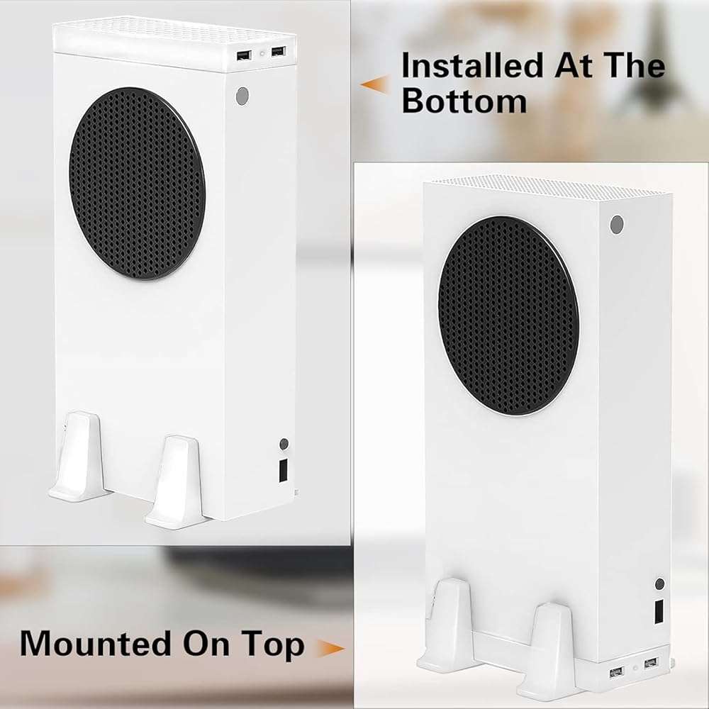 CTPOWER Cooling Stand for Xbox Series S, 3 Levels Adjustable Fans Rotate Speed with Type-C Power Input, USB Charging and Data Transmission Ports - Image 6