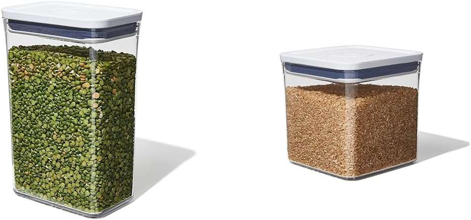 OXO Good Grips POP Containers - Rectangle and Round (2.7 Qt and 2.8 Qt) Food Storage - Image 1