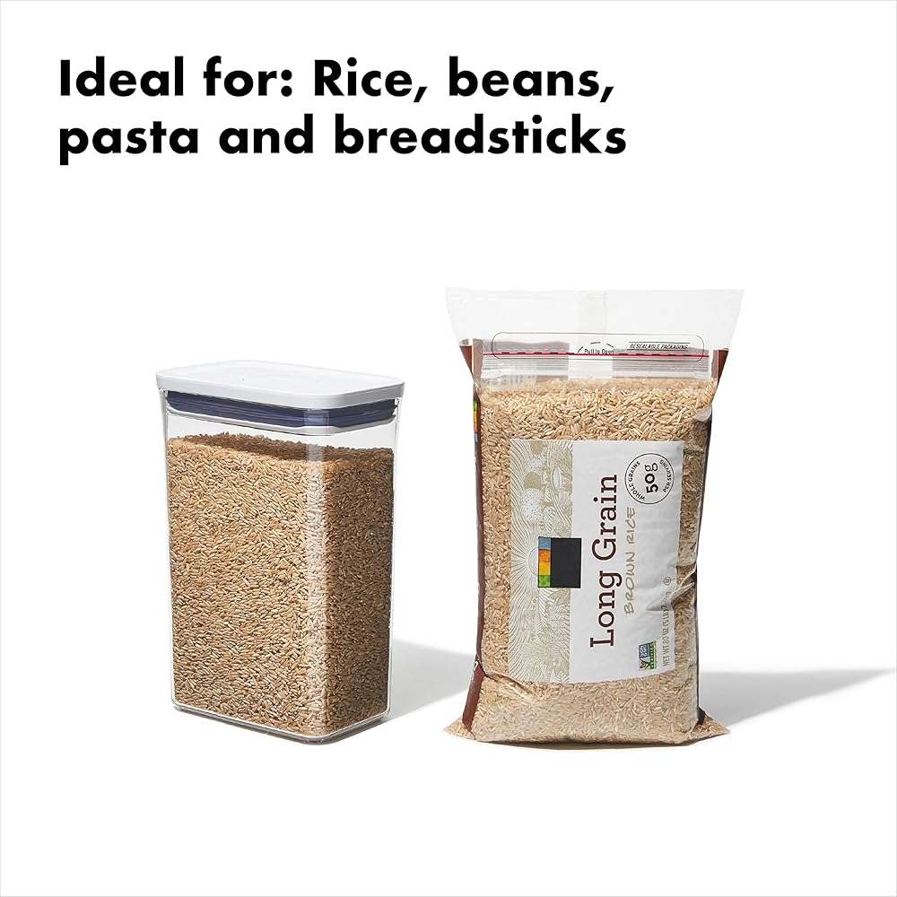 OXO Good Grips POP Containers - Rectangle and Round (2.7 Qt and 2.8 Qt) Food Storage - Image 4