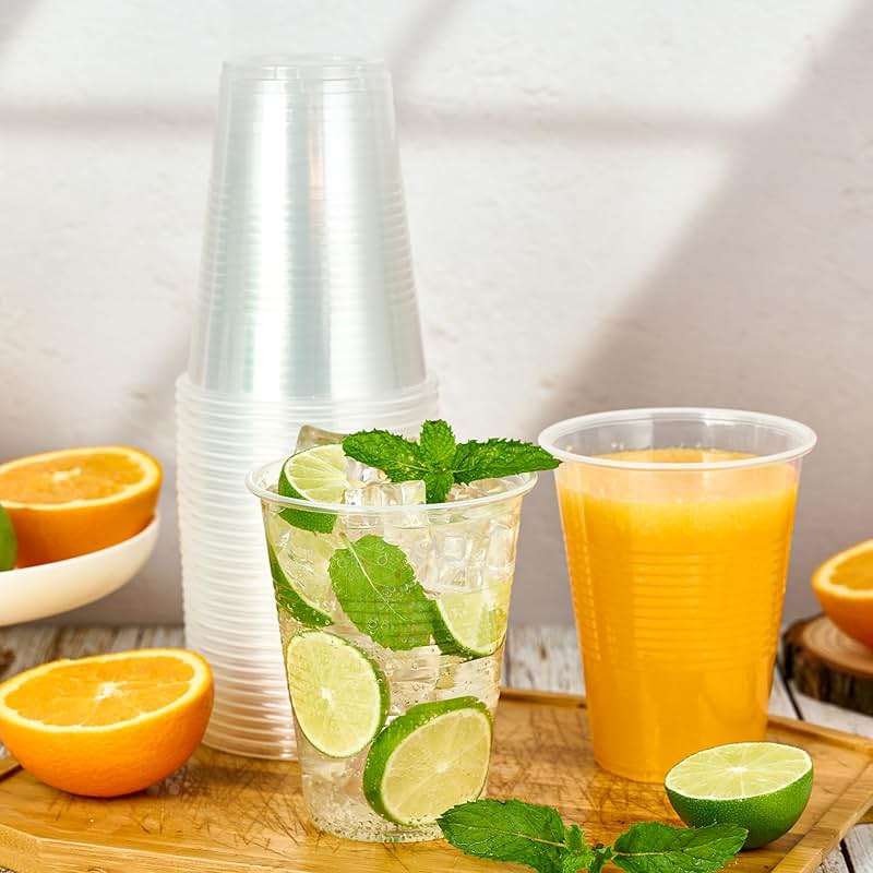 Turbo Bee 1000 Pack 16oz Plastic Cups,Disposable Clear Drinking Cups,Hot and Cold Drink Container for Water, Juice, Soda,Coffee - Image 5