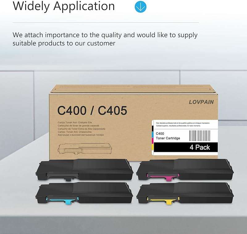 VersaLink C400/C405 High Capacity Toner Cartridge (4 Pack, 1BK/1C/1M/1Y) - Lovpa 106R03512 106R03514 106R03515 106R03513 Toner Replacement for Xerox VersaLink C400 C400D C400DN C405 C405DN Printer - Image 5
