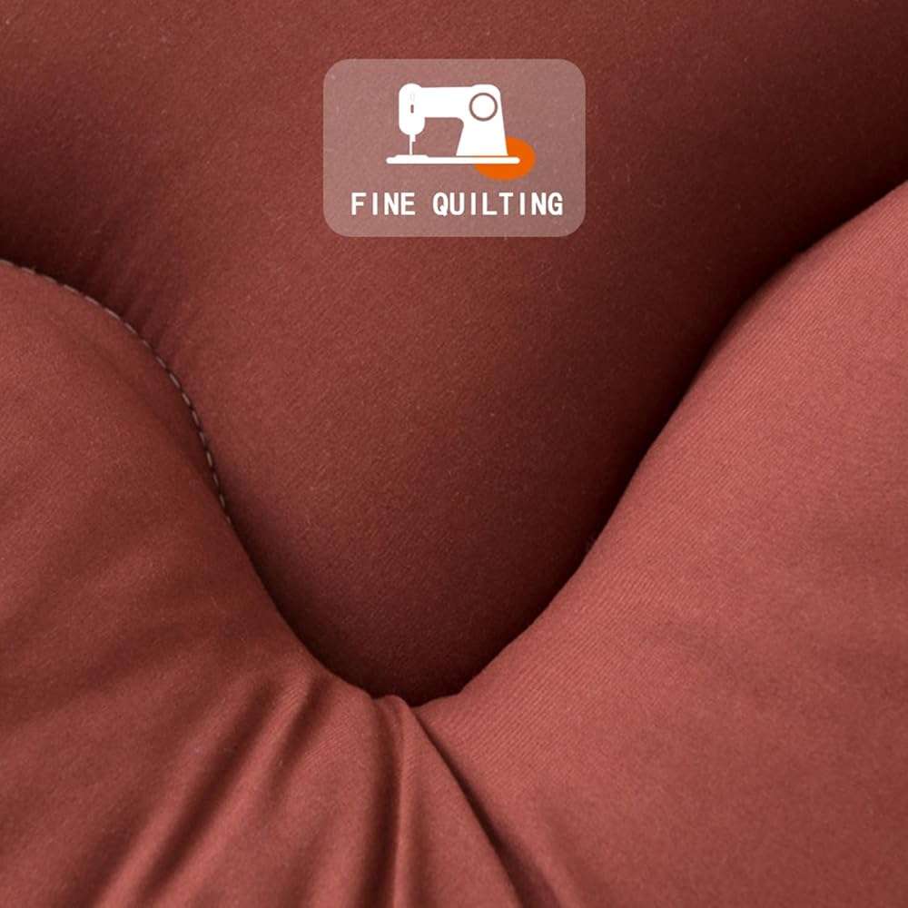 Japanese Floor Mattress Double Foldable,Camping Mattresses for Tents,Roll Up Mattress Single Guest Bed,Shikibuton Futon Mattress,Brown,Full/120x200cm - Image 6