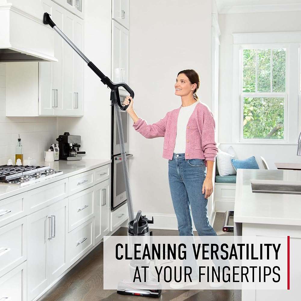 Hoover WindTunnel Tangle Guard Bagless Vacuum Cleaner, Corded Upright Vacuum, HEPA Media Filtration, Anti-Hair Wrap, Headlights, Swivel Steering, Corded Vacuum Cleaners for Home Use - Image 6