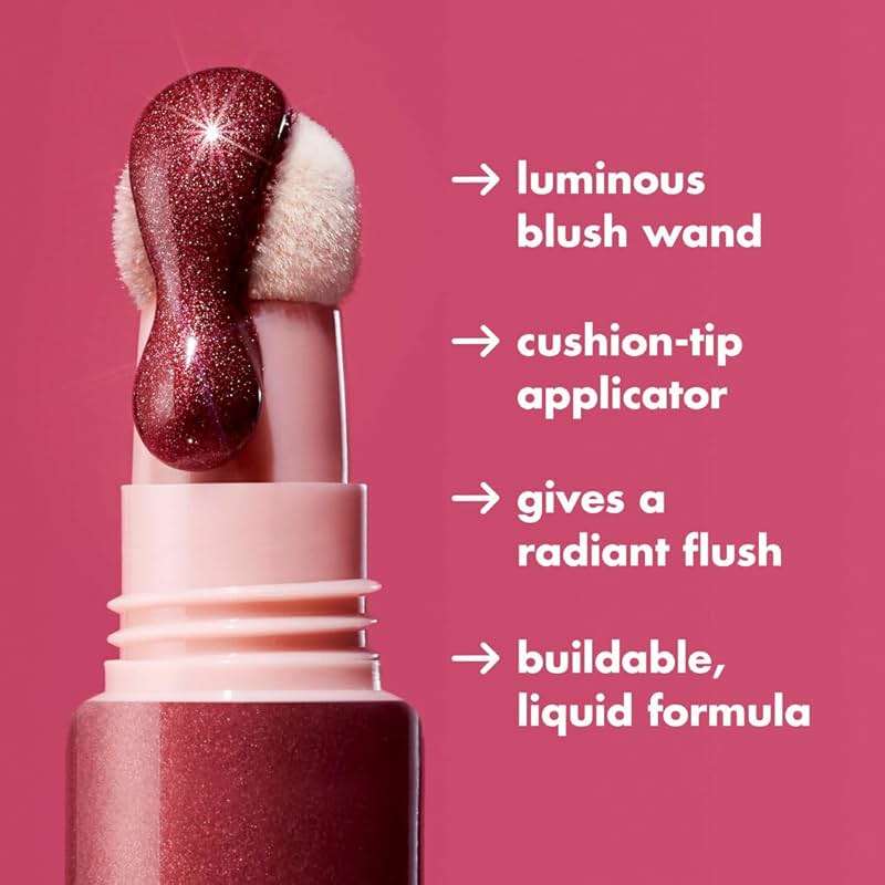 e.l.f. Halo Glow Blush Beauty Wand, Liquid Blush Wand For Radiant, Flushed Cheeks, Infused With Squalane, Vegan & Cruelty-free, Rosé You Slay - Image 4