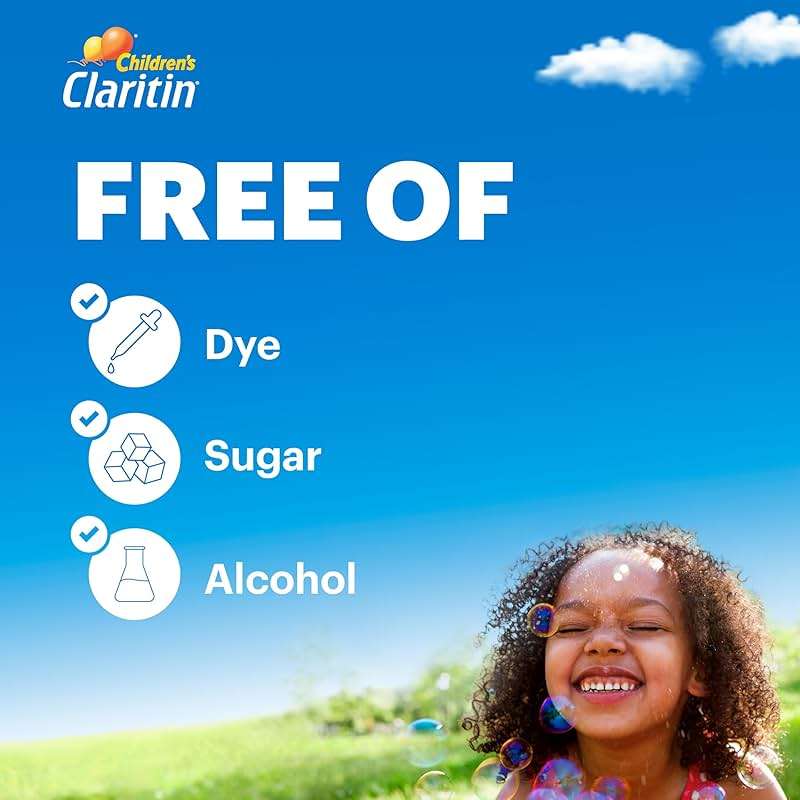 Children's Claritin Chewables 24 Hour Allergy Relief, Non Drowsy Kids Allergy Medicine, Grape Antihistamine Chewable Tablets, 30 Count - Image 2