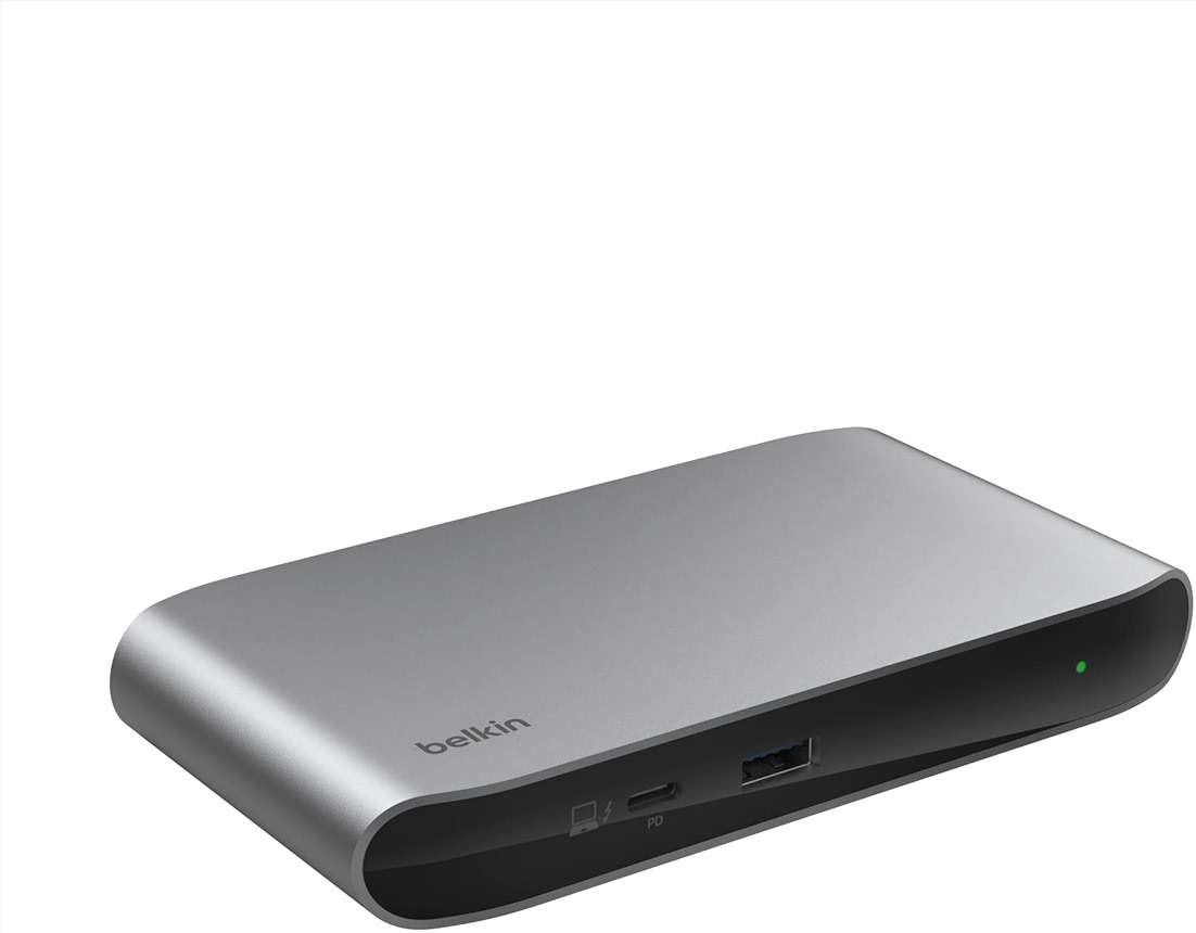Belkin Connect Thunderbolt 4 Docking Station, 5-in-1 USB-C Multiport Core Hub w/ 96W Power Delivery for Mac, Windows, Single 8K or Dual 4K Display, Thunderbolt 4 Cable & Power Supply Included - Image 1
