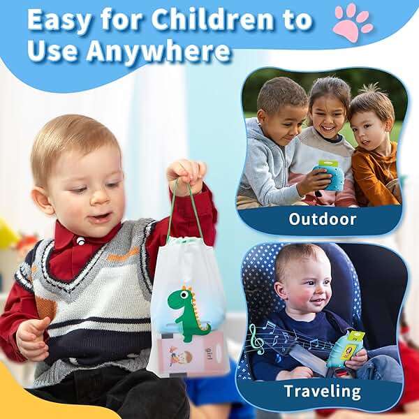 Aullsaty Talking Flash Cards for Toddlers 1-3, Upgraded 248 Sight Words Montessori Speech Therapy Toy, Autism Sensory Educational Learning Toys, Birthday Gift for Boys Girls (Blue) - Image 7