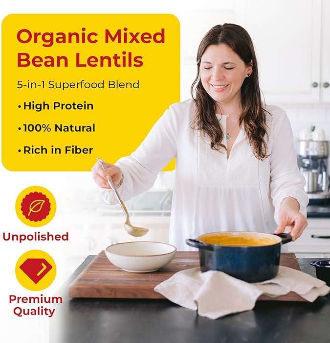 Darsa Organics Mixed Lentils (Panchratna Dal) 2lb | USDA Organic, Non-GMO, Kosher | Superfood Rich in Protein & Fiber | Great for Soup Mix, Stews, & Curries - Image 4