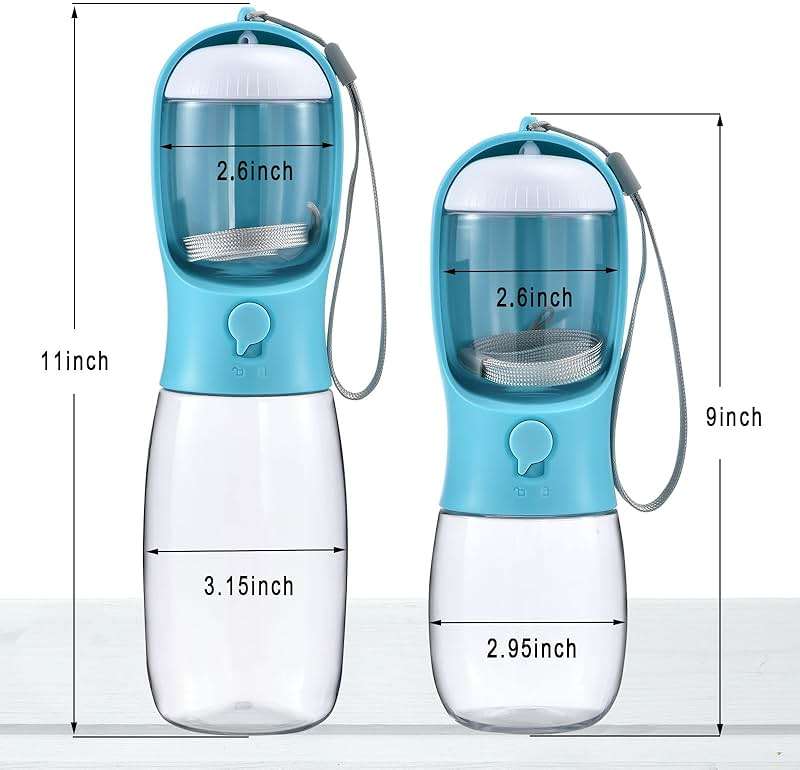 Cibaabo Dog Water Bottle with Food Container, Travel Puppy Water Bowl, Portable Pet Dispenser, Dog Stuff Accessories Items, Puppy Essentials Necessities for Yorkie Chihuahua Cat Walking and Hiking - Image 6