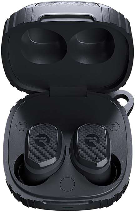 Raycon Impact Earbuds Military-Grade Impact Resistant, IP67 Bluetooth Earbuds with Stereo Sound, 90 Hours of Battery Life, Active Noise Cancellation (Black) - Image 1