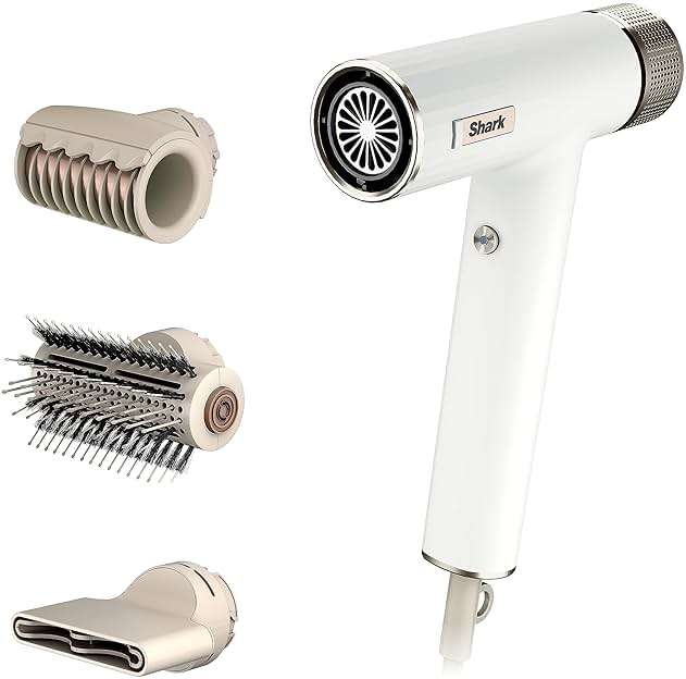 Shark Hair Dryer | SpeedStyle | No Heat Damage Hair Styling Tool | 3 Styling Tools Included | Portable & Powerful Blow Dryer | Best for Straight & Wavy Hair | Silk | HD331 - Image 1