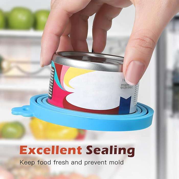 Ainvhh 8 PACK Can Lids, Pet Food Can Cover and Food Mixing Spoons Food Canned Scoop, Fits Most Standard Size Dog and Cat Can Tops for Pet Cat Dog Feeding Can and Wet Food Storage - Image 5