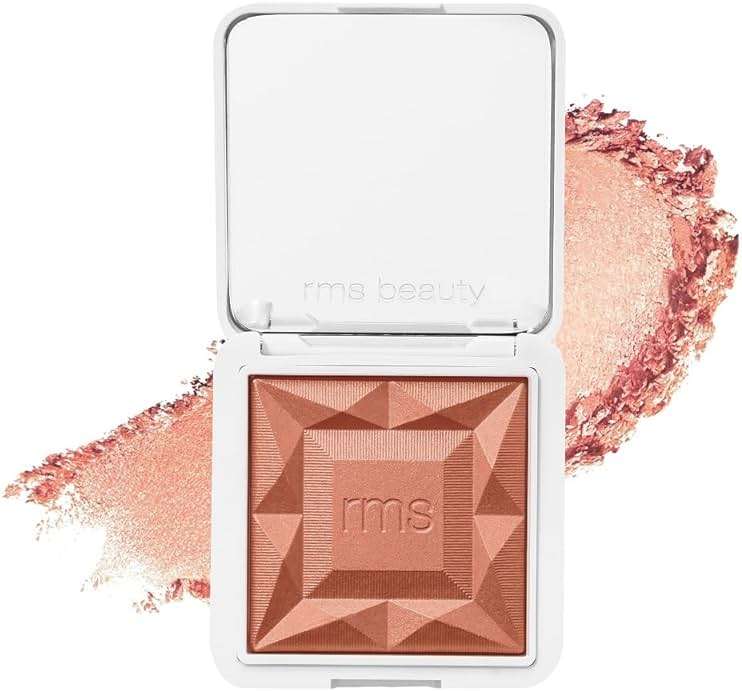 RMS Beauty Redimension Hydra Powder Blush - Hydrating Talc Free Blush for Cheeks - Luminous Shimmer Blush with Jojoba Oil - 0.15 oz - Image 1