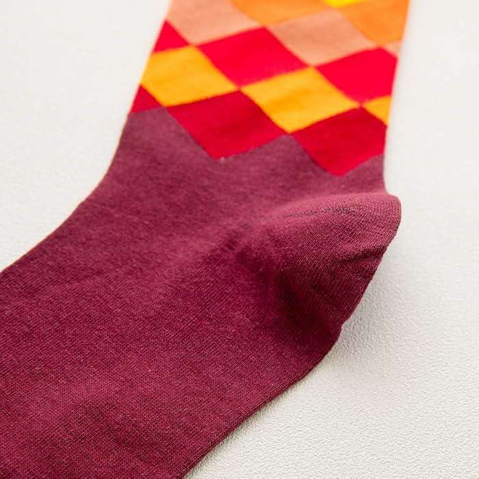 HSELL Funny Mens Colorful Dress Socks Crazy Design Argyle Striped Funky Pattern Cotton Socks for Men Gfits - Image 6