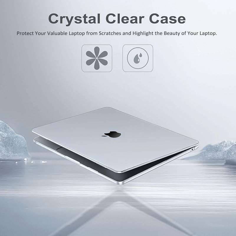 MOSISO Compatible with MacBook Air 15 inch Case M5 2026 M4 2025 M3 2024 M2 2023 A3448 A3241 A3114 A2941 Liquid Retina Display Touch ID, Protective Plastic Hard Shell Case Cover, Crystal Clear - Image 5