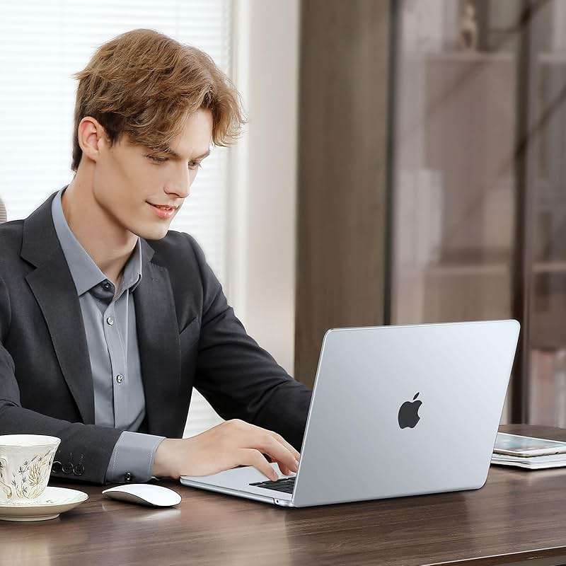 MOSISO Compatible with MacBook Air 15 inch Case M5 2026 M4 2025 M3 M2 2024 2023 A3448 A3241 A3114 A2941, Hard Shell&Keyboard Cover&Screen Film&Type C, Great for Study Travel Work, Crystal Clear - Image 5