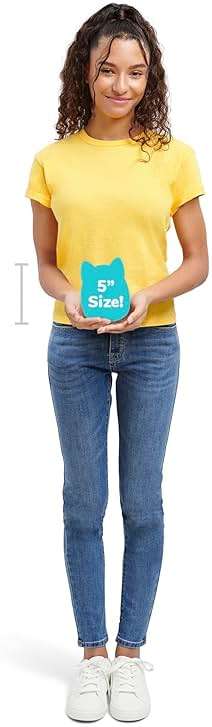 Squishmallows Original 5-Inch Fatima Peach Frog with Fuzzy Belly - Official Jazwares Plush - Image 5