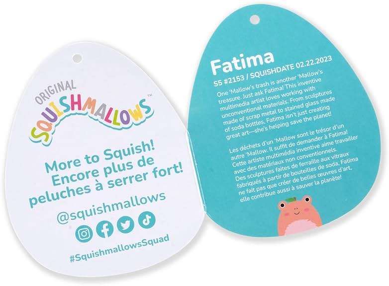 Squishmallows Original 5-Inch Fatima Peach Frog with Fuzzy Belly - Official Jazwares Plush - Image 7