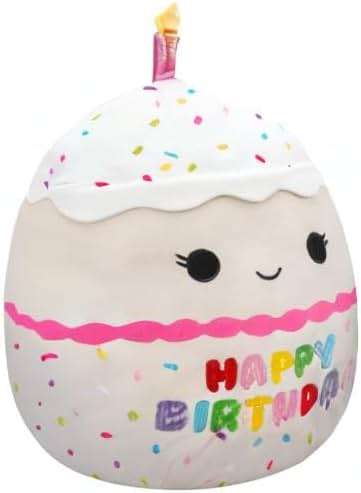 Squishmallows Original 14-Inch Lyla Vanilla Birthday Cake with Rainbow Sprinkles Embroidery - Official Jazwares Large Plush - Image 11