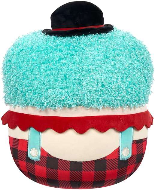Squishmallows Original 12-Inch Ukee Clown with Teal Hair and Black Bowler Hat - Official Jazwares Plush - Image 5