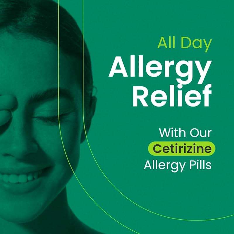 Cetirizine HCL 10mg 365 Tablets - Allergy Pills Non Drowsy & 24 Hour Allergy Medicine - Antihistamine Runny Nose, Itchy & Watery Eyes - Image 4