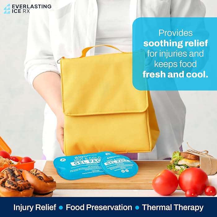 Reusable Hot and Cold Gel Ice Packs for Injuries - 7 Pack Variety Gel Ice Pack Set - Hot and Cold Therapy Solution for Injuries, Cold Packs for Pain Relief - Ice Packs for Injuries Reusable - Image 7