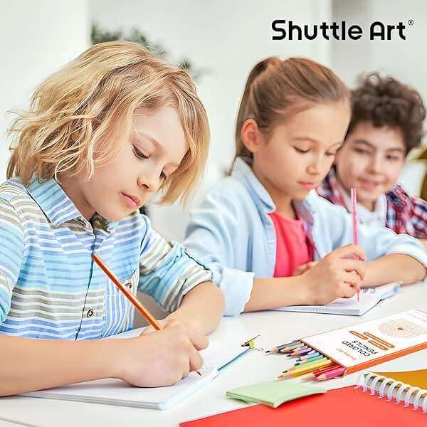 Shuttle Art 720 Colored Pencils Bulk, 12 Vibrant Colors, Pack of 60, Pre-sharpened Coloring Pencils, Wood Colored Pencil for Kids Teachers, Classroom Essentials, Back to School Supplies - Image 7