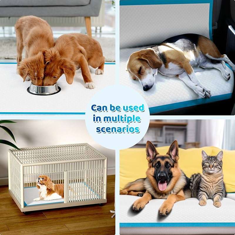 Upgrade Leak-Proof Pet Training and Puppy Pads, Jumbo Pee Pads for Dogs with Thicken Polymer Heavy Absorbency, Quick Dry Disposable Pee Pads for Cats Dogs - Image 7