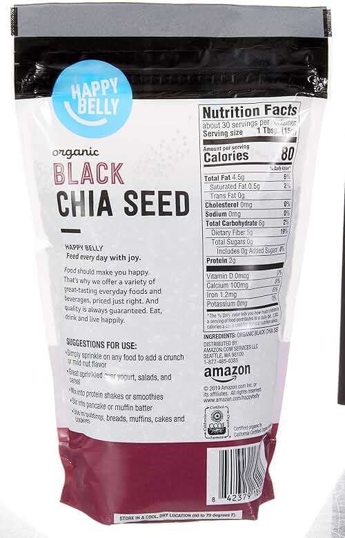 Amazon Grocery, Organic Chia Seeds, 16 Oz (Pack of 2) - Image 2