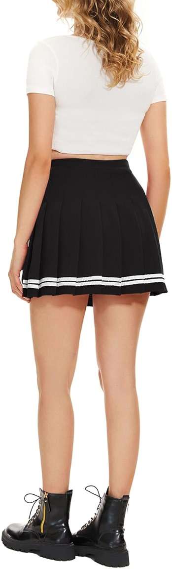 DRESS NICES Women Pleated Skirt A-Line Short Mini Basic Skirt School Uniform Cheerleader Skirts Skater Skirt - Image 6