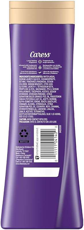 Caress Black Orchid & Patchouli Oil Body Wash, 20 fl oz (4 Pack) | Hyaluronic Acid & Vitamin B3, Moisturized, Silky Soft Skin, Long-Lasting Exotic Fragrance - Image 2