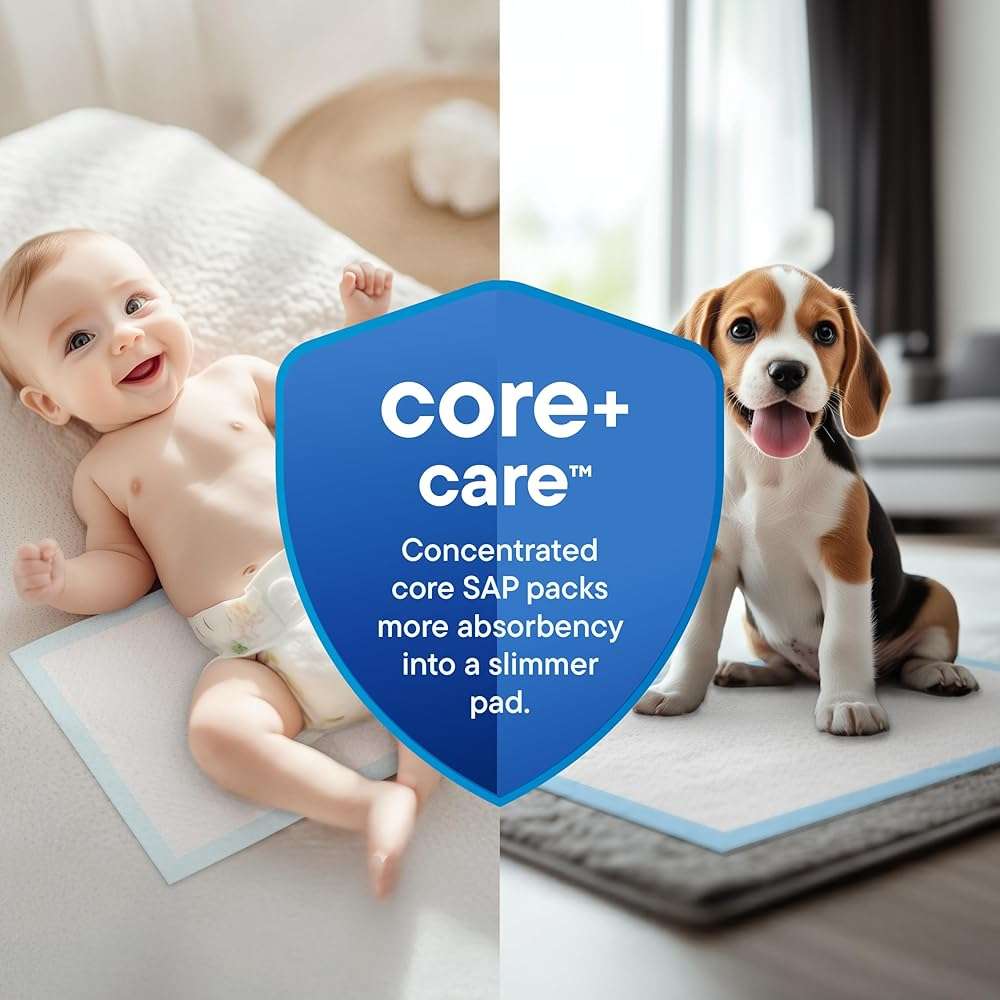 Chucks Pads Disposable [100-Pack] Multi-Purpose Pee Pads - Incontinence Underpads for Dog, Puppy & Diaper Changing Table Pad for Baby 17" x 24" Bed & Chair Liners - Pet Potty Training Pads - Image 3