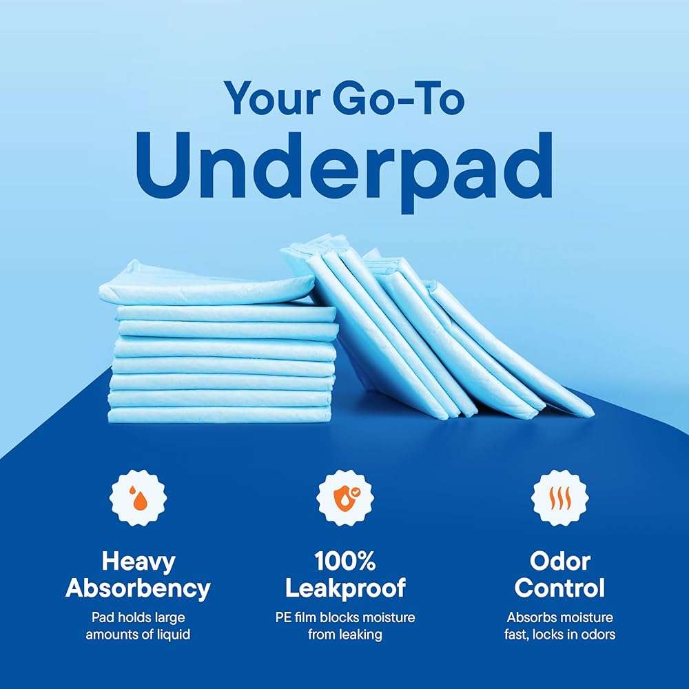 Chucks Pads Disposable [100-Pack] Multi-Purpose Pee Pads - Incontinence Underpads for Dog, Puppy & Diaper Changing Table Pad for Baby 17" x 24" Bed & Chair Liners - Pet Potty Training Pads - Image 8