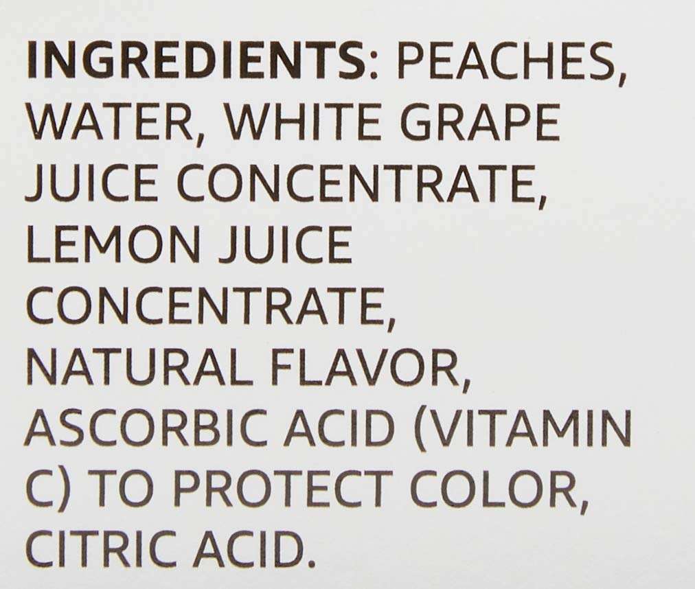 Amazon Fresh, Yellow Cling Diced Peaches in Fruit Juice, 4 Oz Bowls (Previously Happy Belly, Packaging May Vary) (Pack of 8) - Image 2