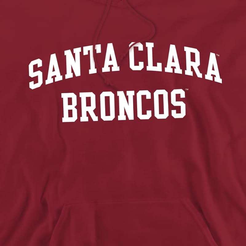 LOGOVISION Santa Clara University Official One Color Logo Unisex Adult Pull-Over Hoodie - Image 2