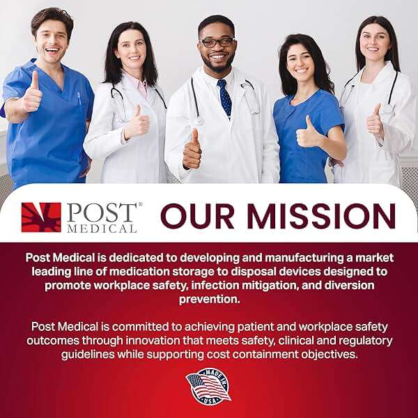 Post Medical - 1.0 Quart Sharps Container - Case of 6, Puncture-Resistant Disposal for Needles & Syringes, Leak-Tight Biohazard Container With Screw Cap Lid, Red - Image 8