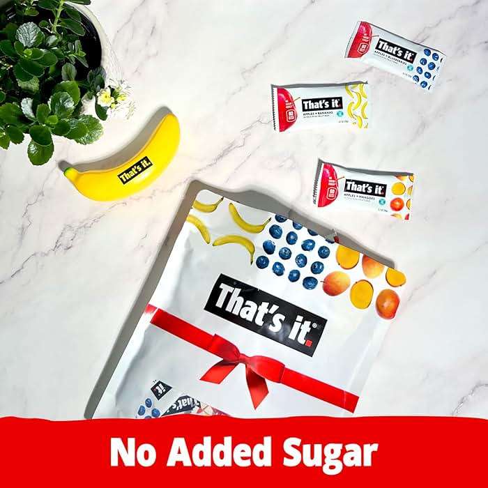 That's it. Mini Fruit Bars Gift Pouch (Variety 36 Count) No Sugar Added, Plant-Based, Vegan & Gluten Free, Paleo, Non GMO, Fiber (12 Banana, 12 Blueberry, 12 Mango) - Image 6