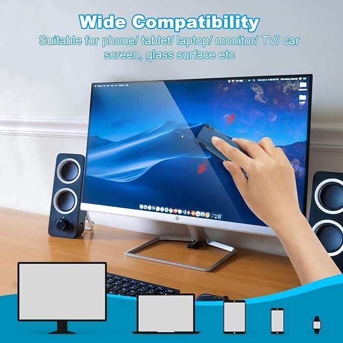 4 Pack Screen Cleaner 3-in-1 Touchscreen Mist Cleaner Spray and Microfiber Cloth Built-in Cleaning Solution Portable Reusable Fingerprint-Proof Spray Bottle for Phone Laptop iPad TV Monitor Car Screen - Image 5
