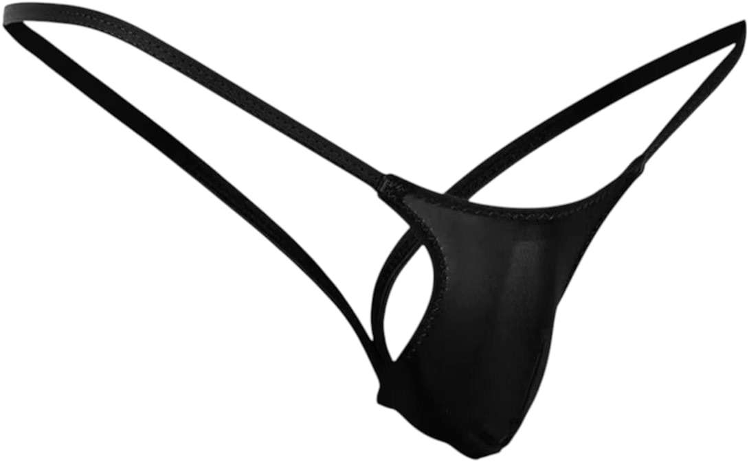 Men's Sissy G-String Thong Underwear Femboy Panties Bulge Pouch Jockstrap Lingerie - Image 1