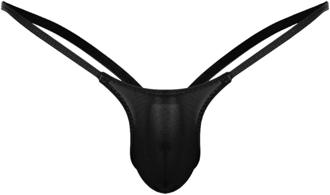 Men's Sissy G-String Thong Underwear Femboy Panties Bulge Pouch Jockstrap Lingerie - Image 2