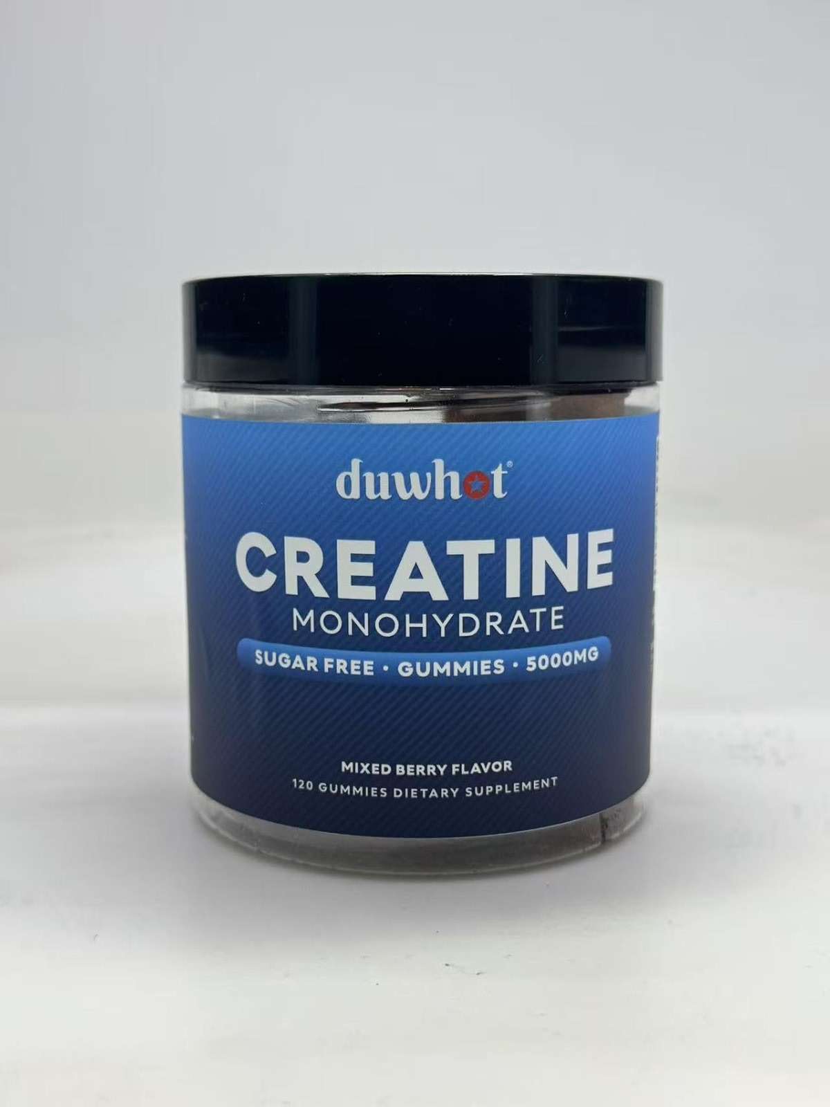 duwhot Creatine Monohydrate Gummies for Men, Creatine Monohydrate Chewables 5g Per Serving, Vegan, Sugar Free, Mixberry Flavor, 120 Count - Image 2