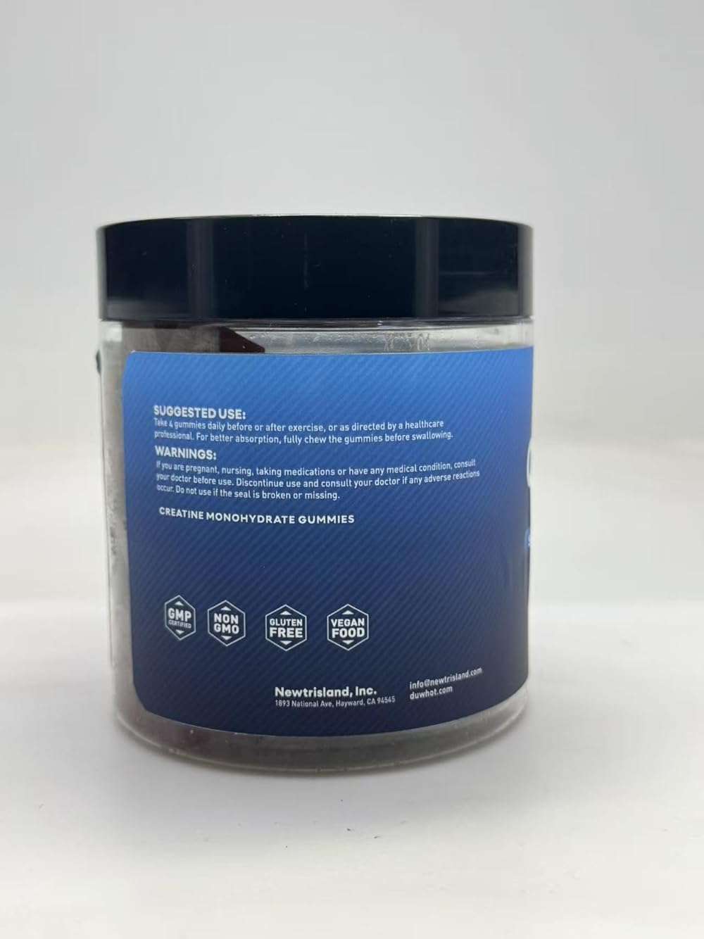 duwhot Creatine Monohydrate Gummies for Men, Creatine Monohydrate Chewables 5g Per Serving, Vegan, Sugar Free, Mixberry Flavor, 120 Count - Image 5