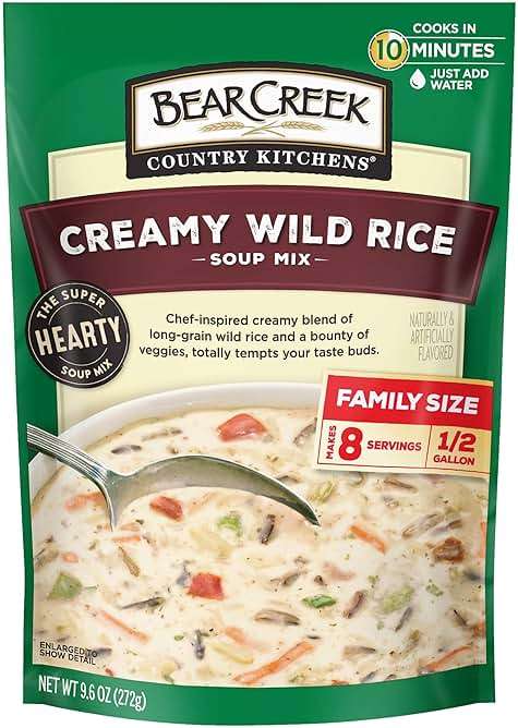 Bear Creek Soup Mix, Creamy Wild Rice, 9.6 Ounce (Pack of 6) - Image 1