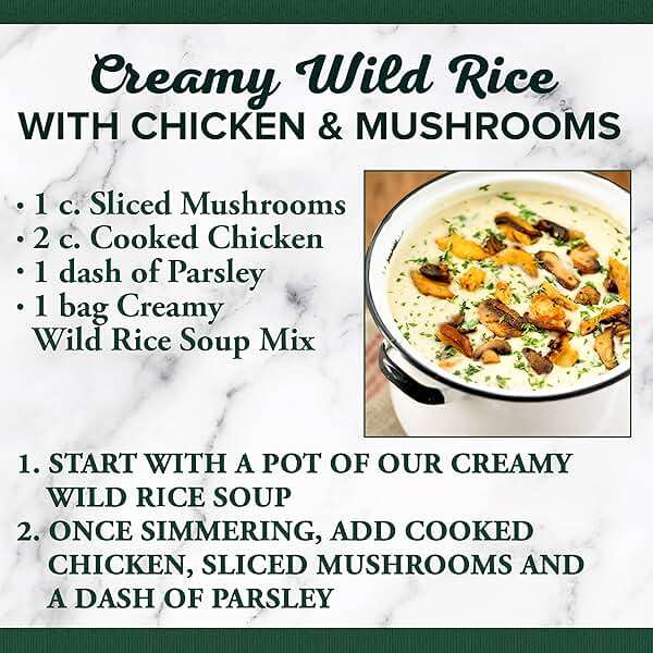 Bear Creek Soup Mix, Creamy Wild Rice, 9.6 Ounce (Pack of 6) - Image 7