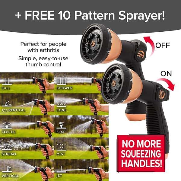 Pocket Hose 75 FT Copper Bullet Expandable Garden Hose w/10 Pattern Thumb Spray Nozzle AS SEEN ON TV 650psi 3/4 in Patented Lead-Free Ultra-Lightweight Solid Copper Anodized Aluminum - Image 9