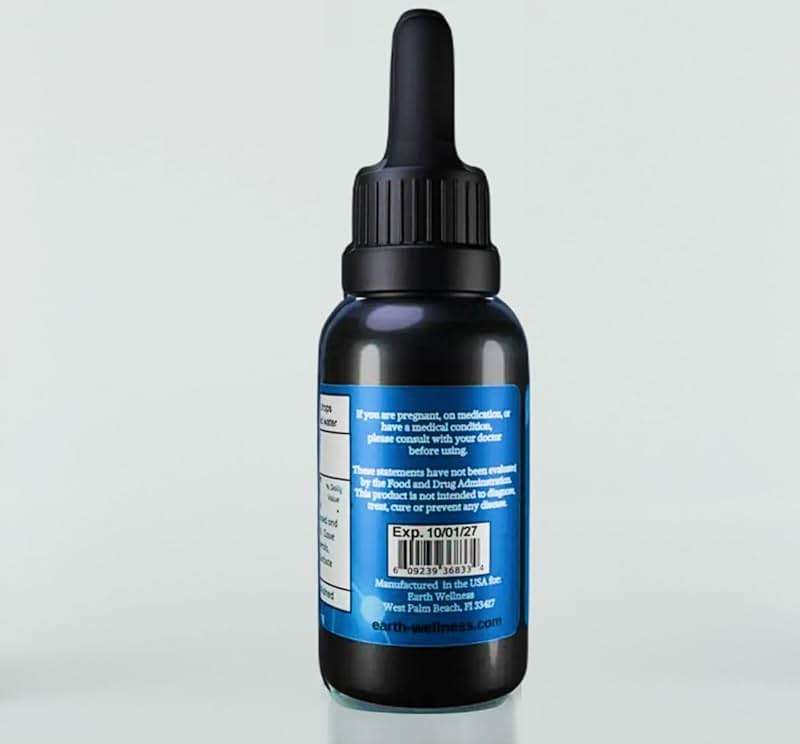 Liquified Zeolite Fulvic and Humic Acid Immune Gut Support Liquid Cleanser Zeolite 1 oz Glass Bottle exp 10/01/27 - Image 3