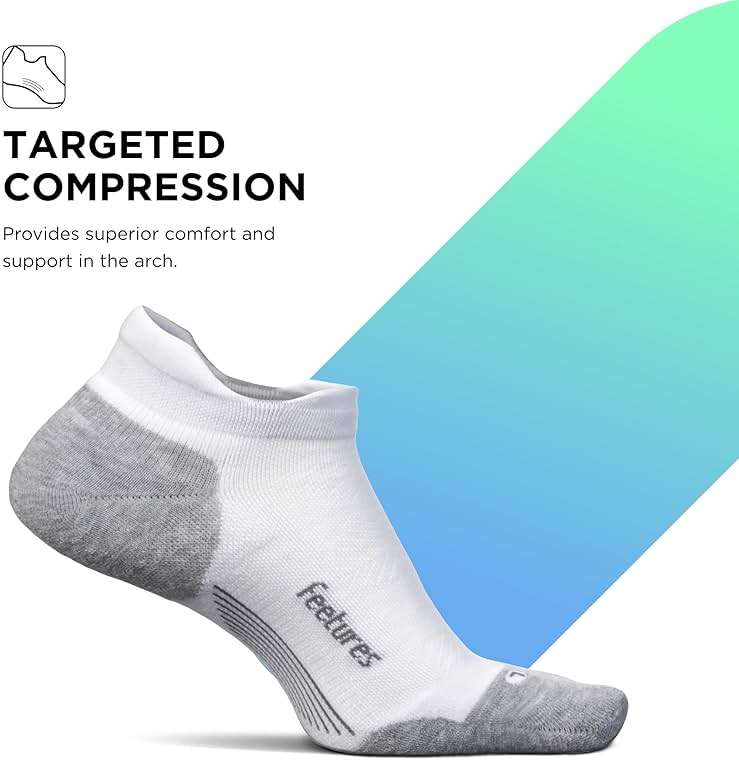Feetures Elite Max Cushion No Show Tab - Running Socks for Men & Women, Athletic Compression Socks, Moisture Wicking - Image 3
